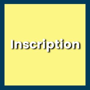 Formulaire d'inscription